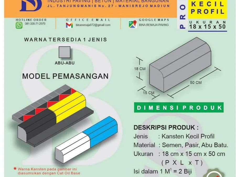 Brosur Kanstin Kecil Profil CV. Bina Remaja Sejahtera Madiun
